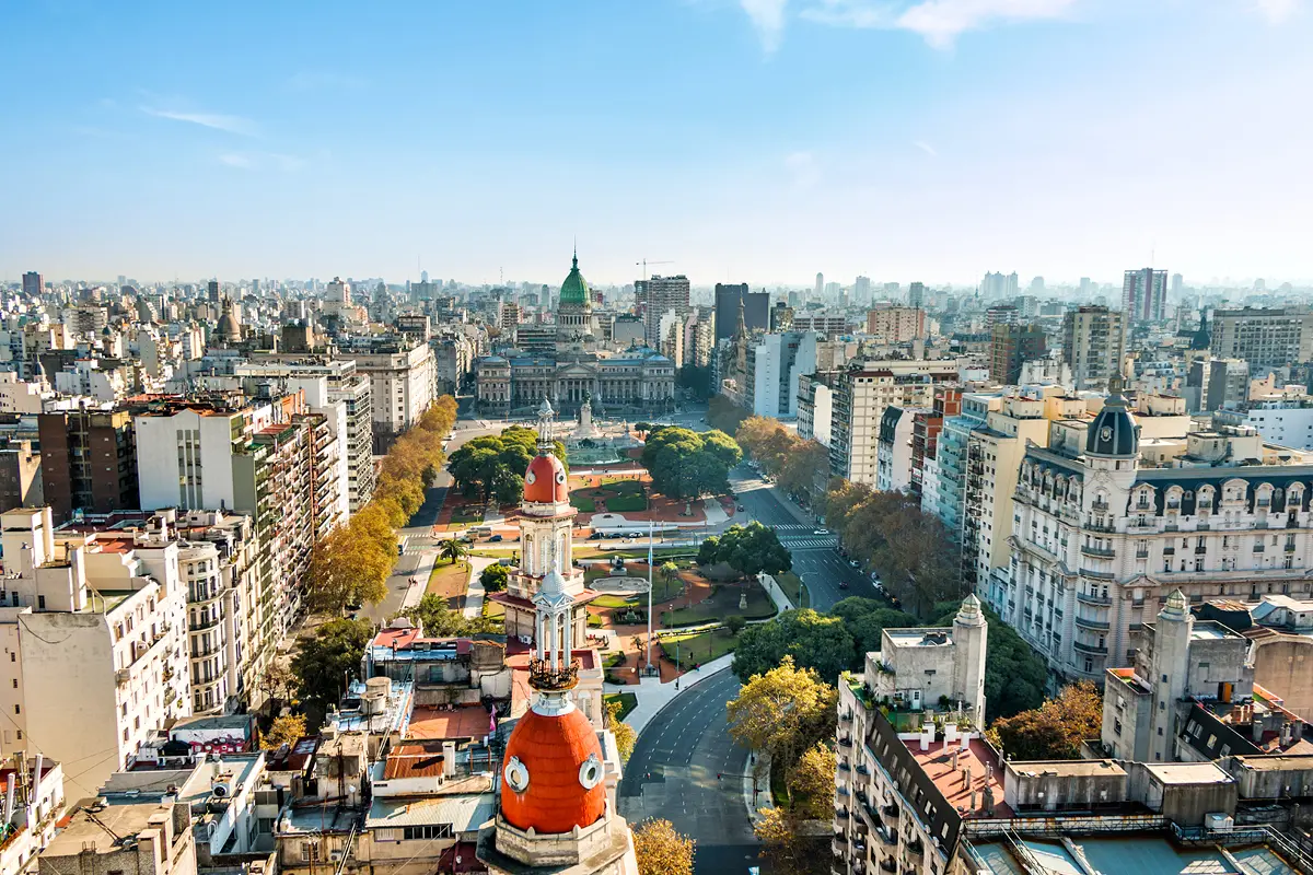 Buenos Aires von oben – Hauptziel von víaDanza Tangoreisen